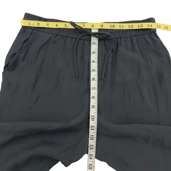 Zara Pants Womens Medium Dark Gray Straight Leg Relaxed Fit Lightweight Comfy - Picture 9 of 10